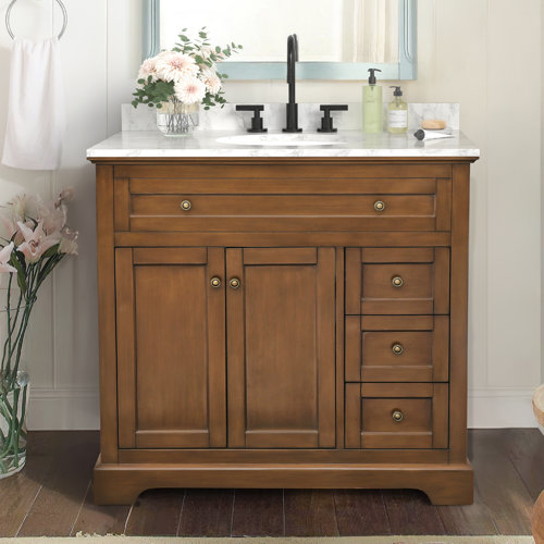 36 Inch Brown Bathroom Vanities You'll Love | Wayfair
